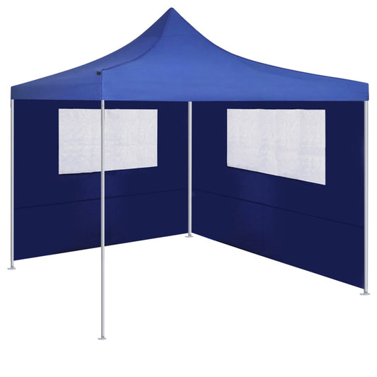 Parete con Finestre per Gazebo 4x2 m Blu | homemem39