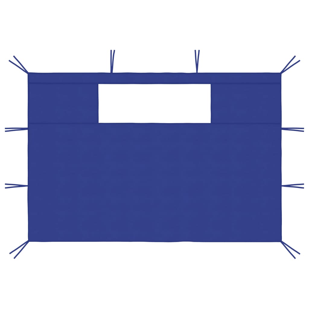 Pareti con Finestre per Gazebo 2 pz Blu | homemem39