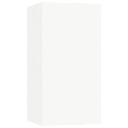 White TV stand 30.5x30x60 cm in multilayer wood