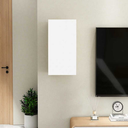 White TV stand 30.5x30x60 cm in multilayer wood