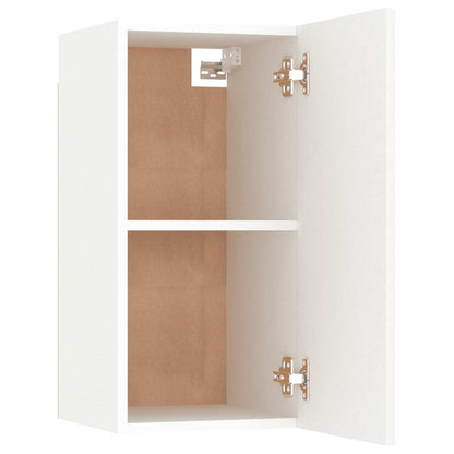 White TV stand 30.5x30x60 cm in multilayer wood