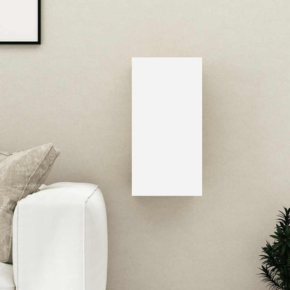 White TV stand 30.5x30x60 cm in multilayer wood