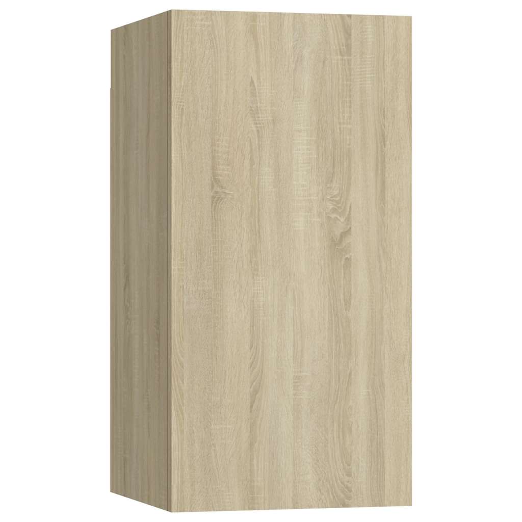 Mobili TV 2pz Rovere Sonoma 30,5x30x60 cm in Legno Multistrato