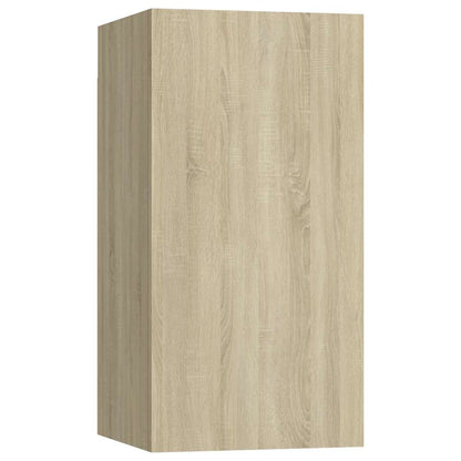 Mobili TV 2pz Rovere Sonoma 30,5x30x60 cm in Legno Multistrato