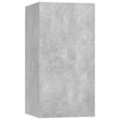 Mobili TV 2pz Grigio Cemento 30,5x30x60 cm Legno Multistrato