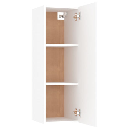 Mobile Porta TV Bianco 30,5x30x90 cm in Legno Multistrato - homemem39