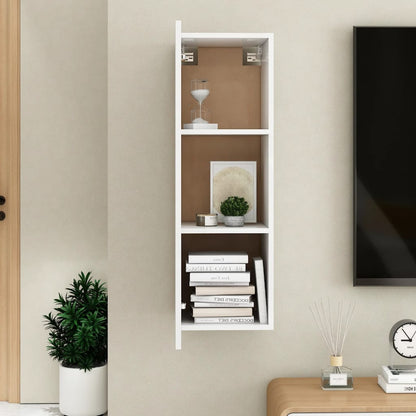 Mobile Porta TV Bianco 30,5x30x90 cm in Legno Multistrato - homemem39