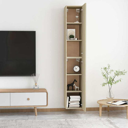 Mobili TV 2pz Rovere Sonoma 30,5x30x90 cm in Legno Multistrato