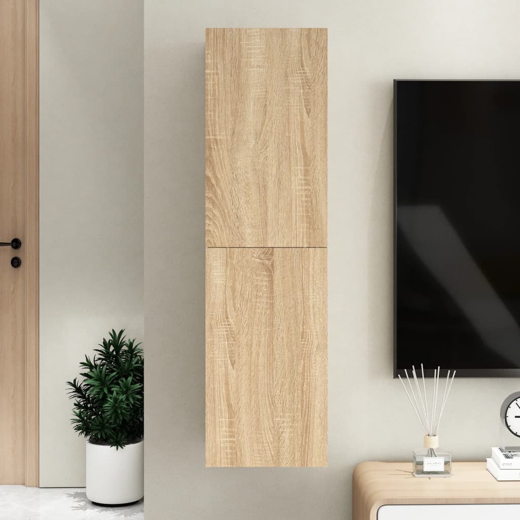 Mobile Porta TV Rovere Sonoma 30,5x30x110 cm Legno Multistrato - homemem39