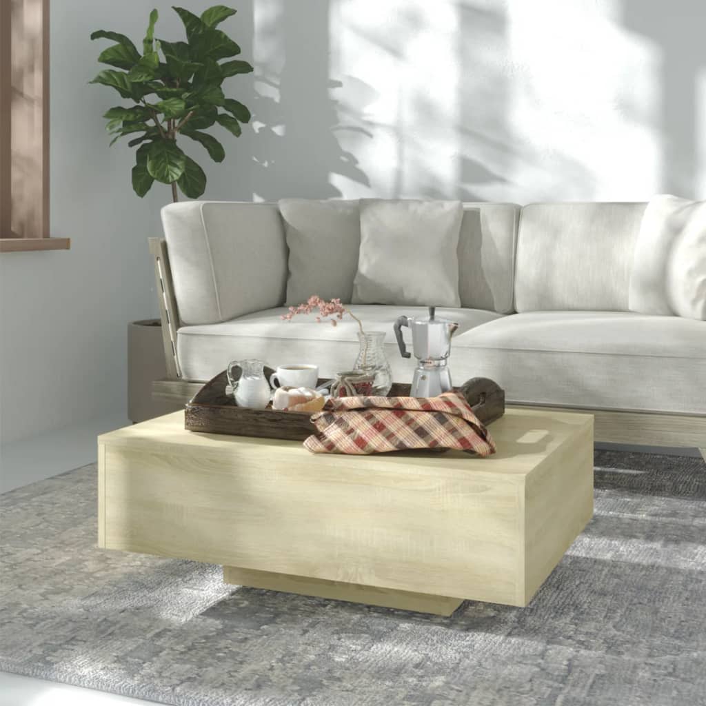 Tavolino da Salotto Rovere Sonoma 85x55x31cm Legno Multistrato | homemem39