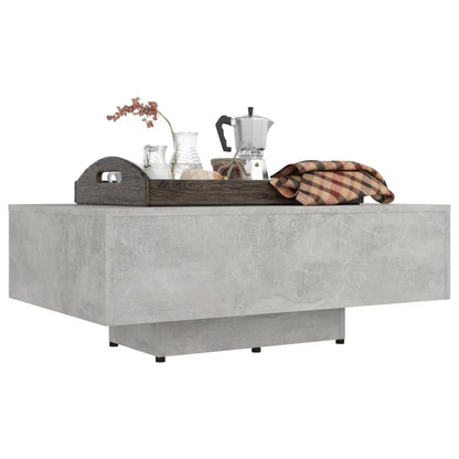 Tavolino Salotto Grigio Cemento 85x55x31 cm Legno Multistrato | homemem39