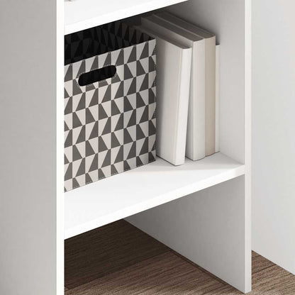 Libreria Bianca 40x35x180 cm in Legno Multistrato | homemem39
