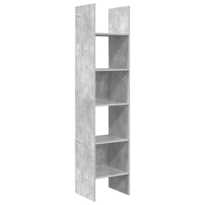 Libreria Grigio Cemento 40x35x180 cm in Legno Multistrato | homemem39