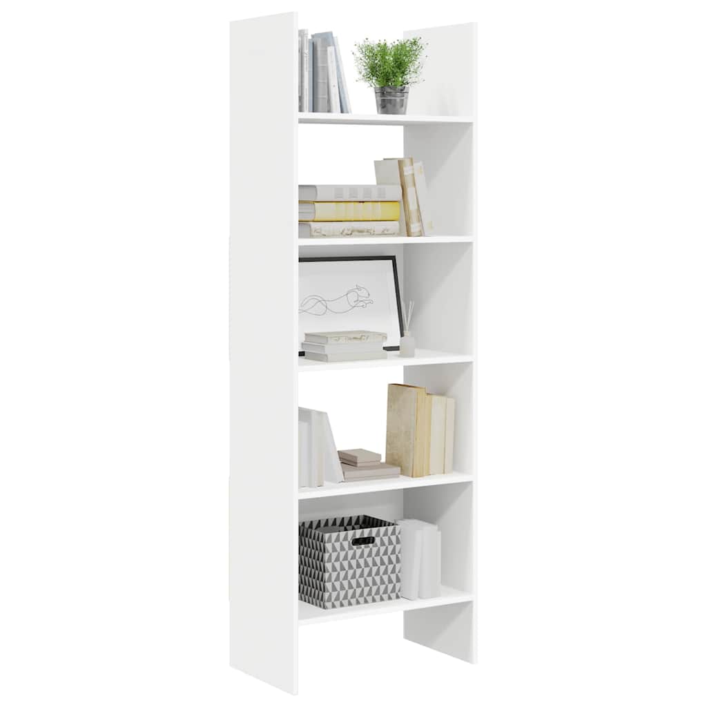 Libreria Bianca 60x35x180 cm in Legno Multistrato