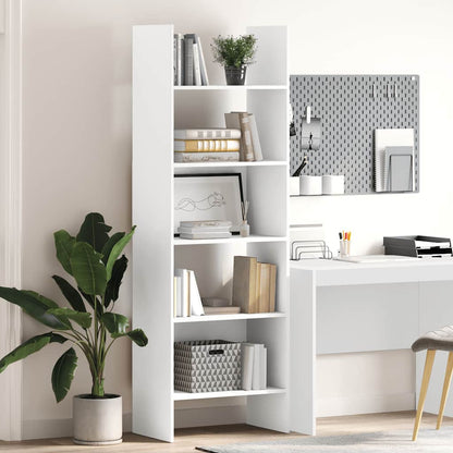 Libreria Bianca 60x35x180 cm in Legno Multistrato | homemem39