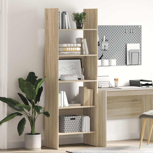 Libreria Rovere Sonoma 60x35x180 cm in Legno Multistrato | homemem39
