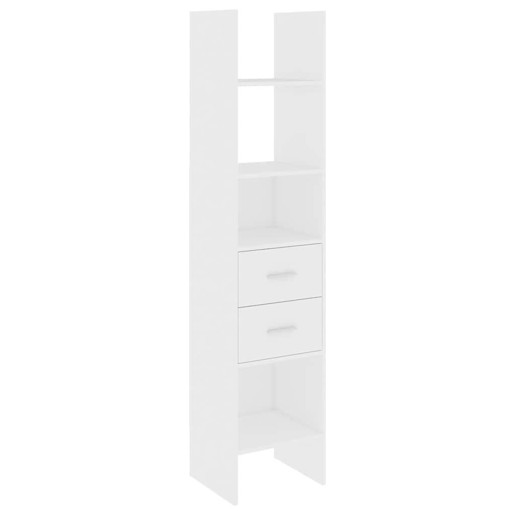 Libreria Bianca 40x35x180 cm in Legno Multistrato | homemem39