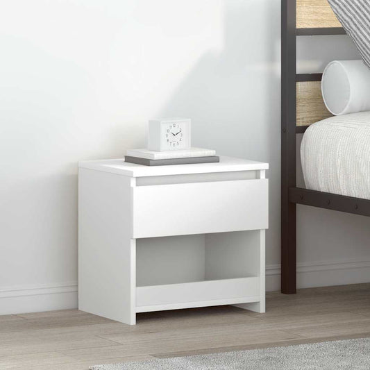 Comodini 2 pz Bianco 40x30x39 cm in Legno Ingegnerizzato - homemem39