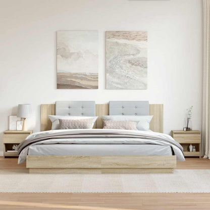 Comodini 2pz Rovere Sonoma 40x30x39 cm in Legno Multistrato - homemem39