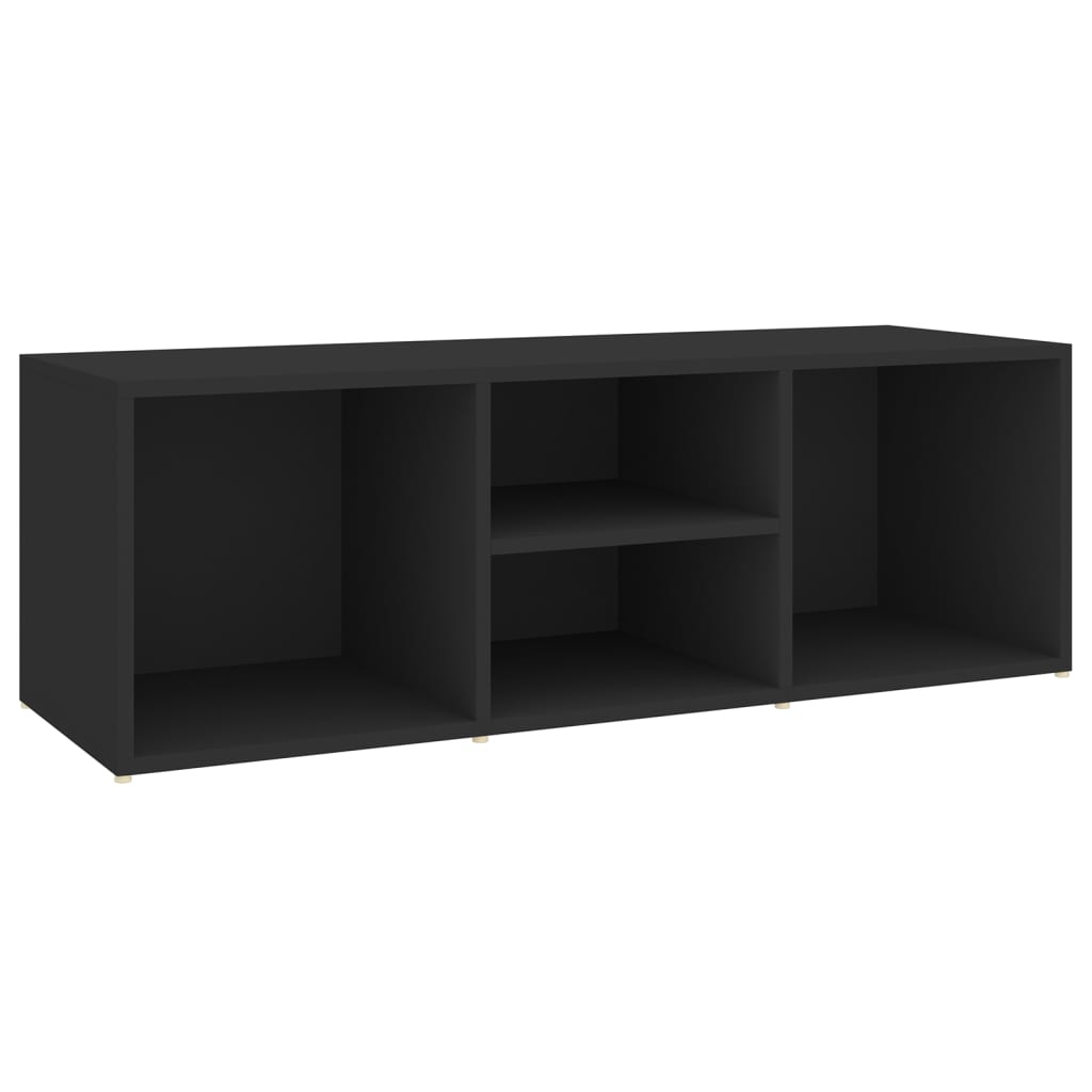 Panca Porta Scarpe Nera 105x35x35 cm in Legno Multistrato - homemem39