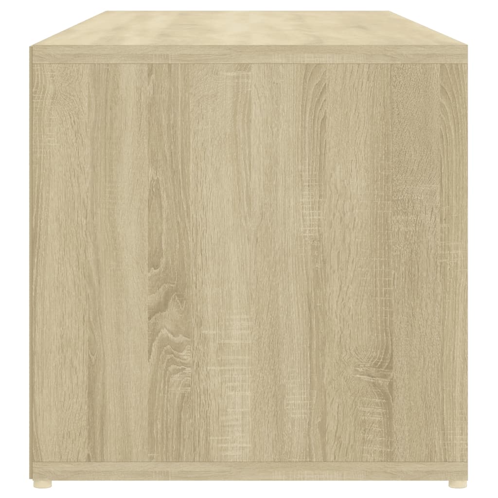 Panca Porta Scarpe Rovere Sonoma 105x35x35 cm Legno Multistrato - homemem39