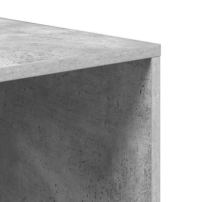 Panca Porta Scarpe Grigio Cemento 105x35x35cm Legno Multistrato