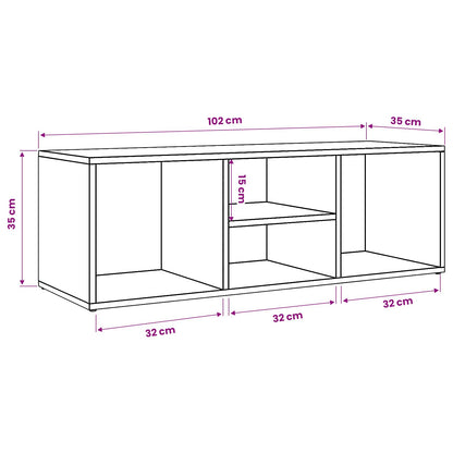 Panca Porta Scarpe 102x35x35cm legno multistrato