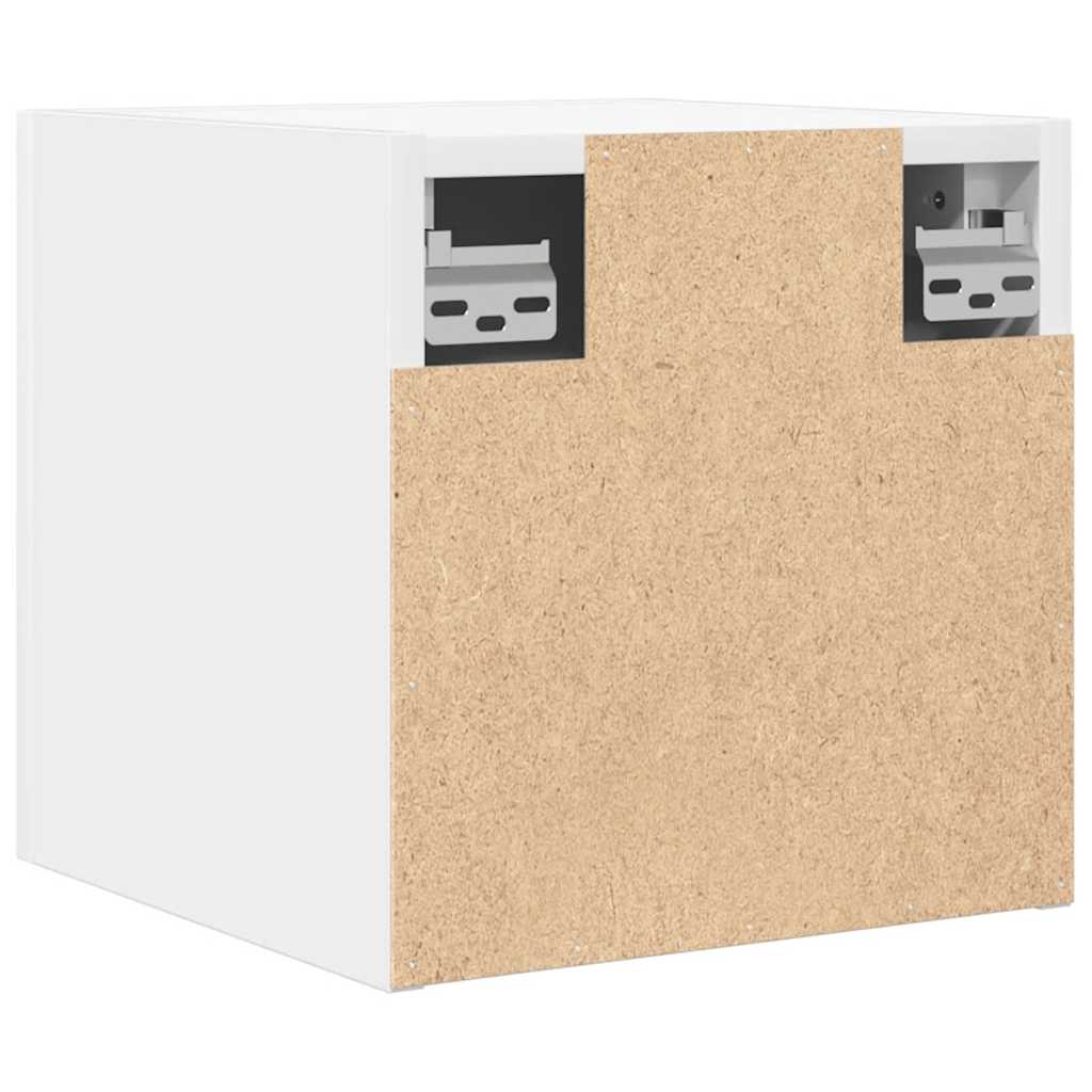 Mobile Porta TV a Parete Bianco 30,5x30x30 cm - homemem39