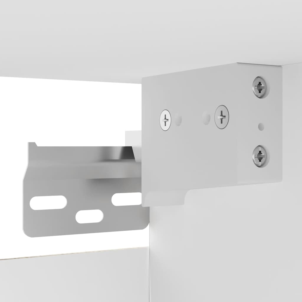 Mobile Porta TV a Parete Bianco 30,5x30x30 cm - homemem39