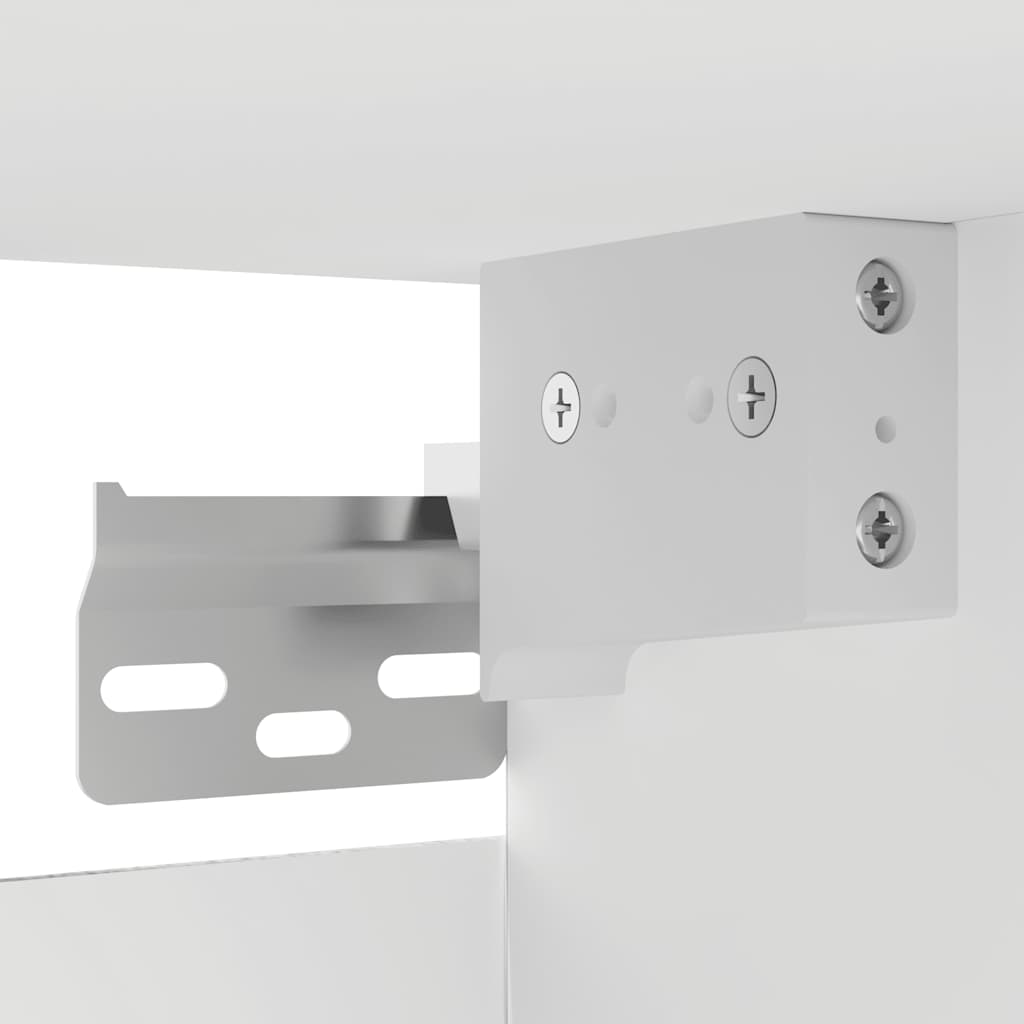 Mobili Porta TV a Parete 2pz Bianchi 30,5x30x30 cm - homemem39