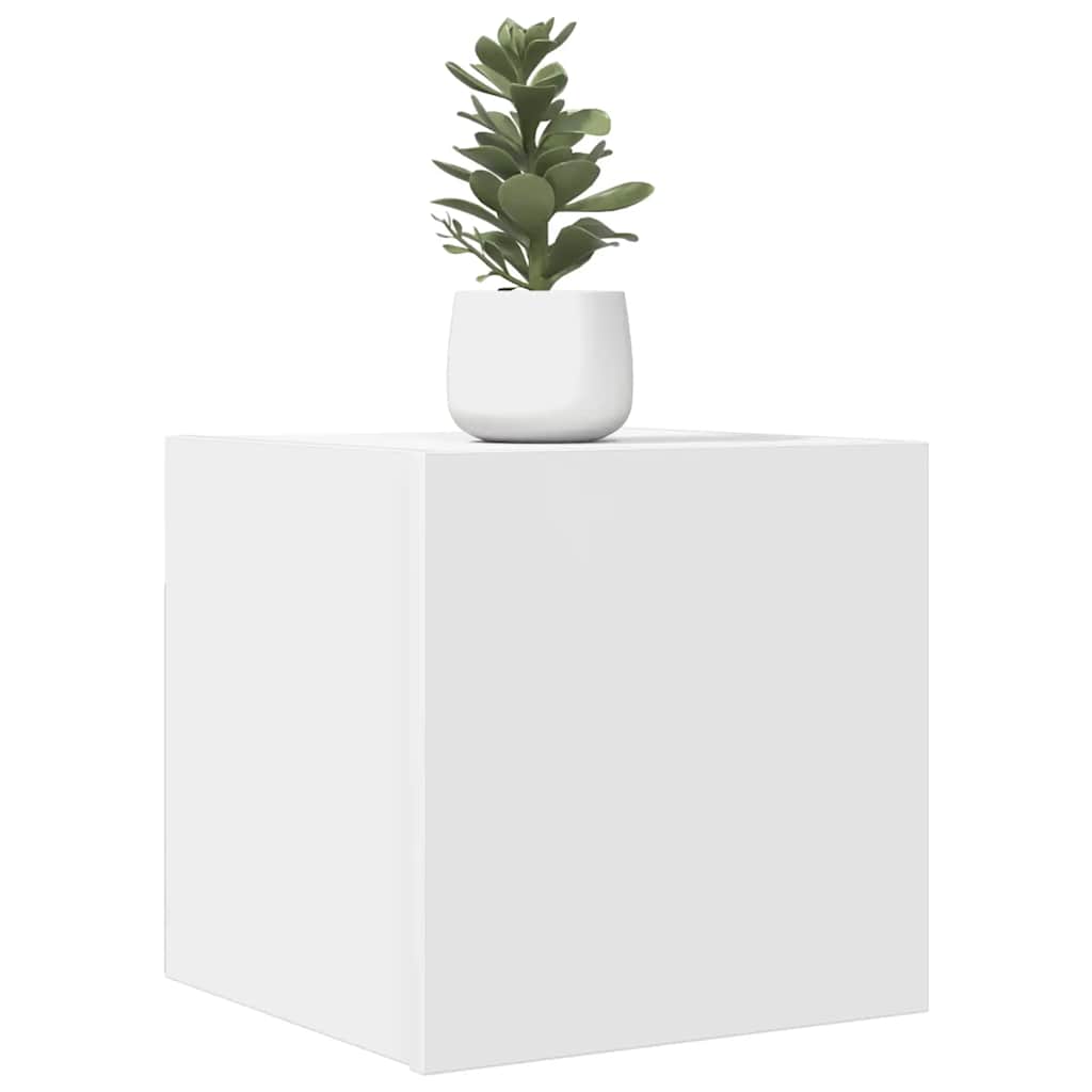 Mobili Porta TV a Parete 4pz Bianchi 30,5x30x30 cm