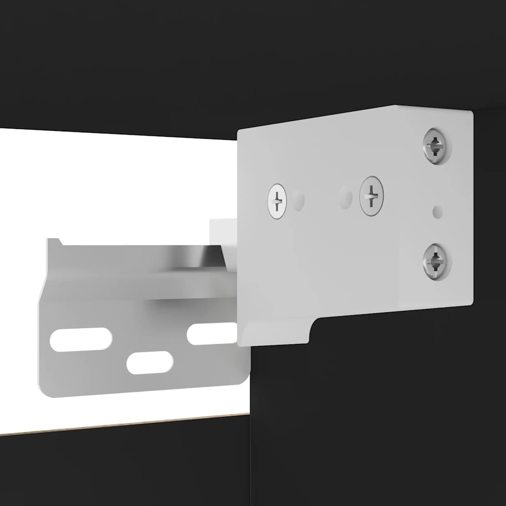 Mobile Porta TV a Parete Nero 30,5x30x30 cm - homemem39