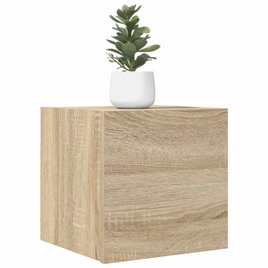 Mobile Porta TV a Parete Rovere Sonoma 30,5x30x30 cm - homemem39