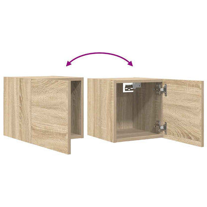 Mobili Porta TV a Parete 2pz Rovere Sonoma 30,5x30x30 cm - homemem39