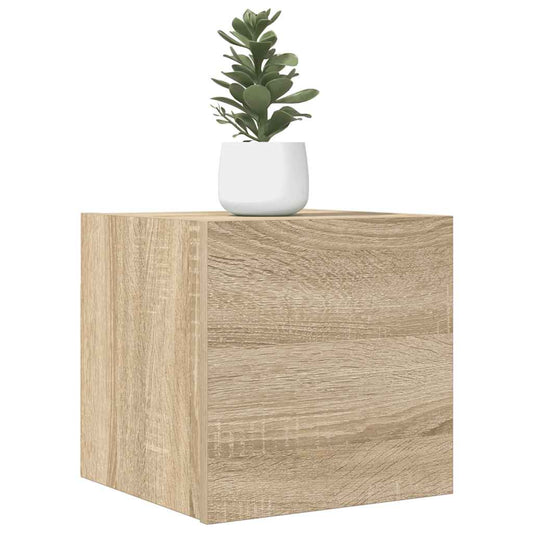 Mobili Porta TV a Parete 2pz Rovere Sonoma 30,5x30x30 cm - homemem39