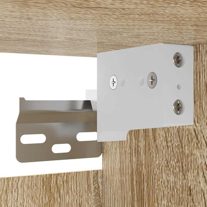 Mobili Porta TV a Parete 4pz Rovere Sonoma 30,5x30x30 cm