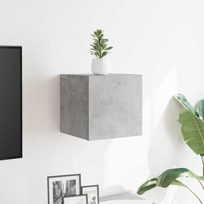 Mobile Porta TV a Parete Grigio Cemento 30,5x30x30 cm - homemem39