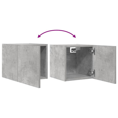 Mobile Porta TV a Parete Grigio Cemento 30,5x30x30 cm - homemem39