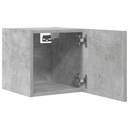 Mobili Porta TV a Parete 2pz Grigio Cemento 30,5x30x30 cm - homemem39