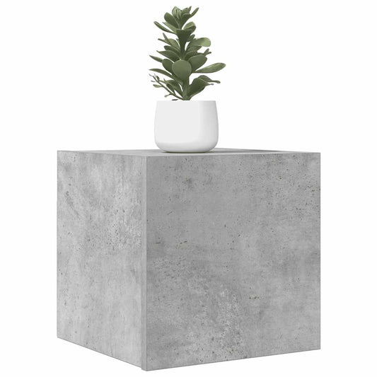 Mobili Porta TV a Parete 2pz Grigio Cemento 30,5x30x30 cm - homemem39