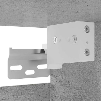 Mobili Porta TV a Parete 4pz Grigio Cemento 30,5x30x30 cm