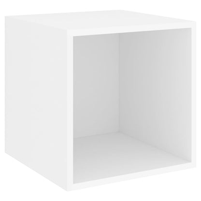 Mobili a Muro 4pz Bianchi 37x37x37 cm in Legno Multistrato | homemem39