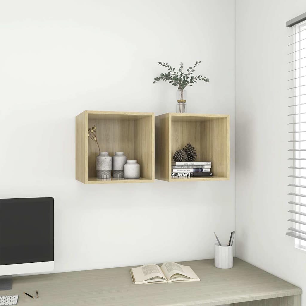 Mobile a Muro Rovere Sonoma 37x37x37 cm in Legno Multistrato