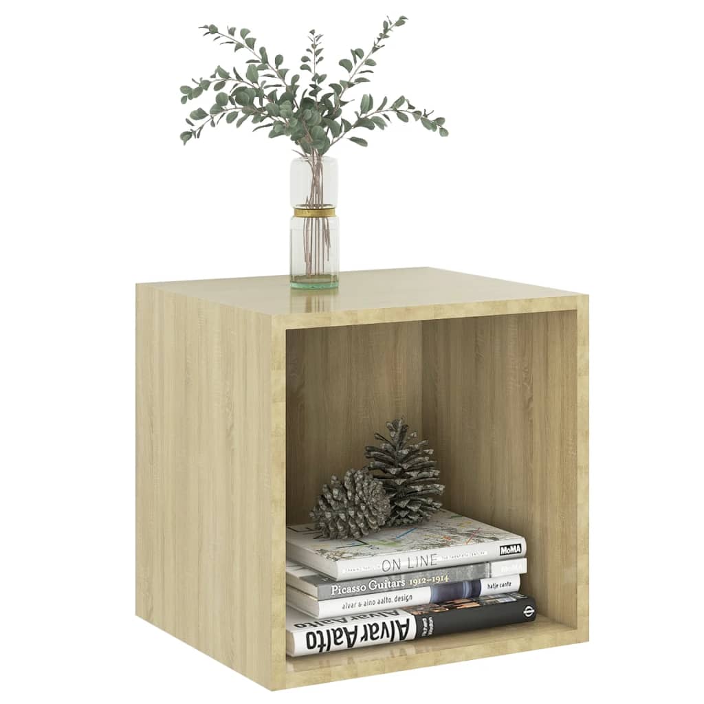 Mobili a Muro 2pz Rovere Sonoma 37x37x37 cm Legno Multistrato | homemem39