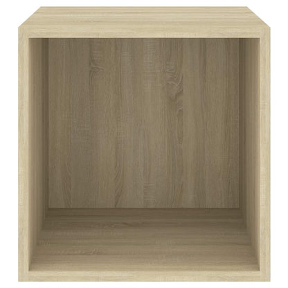 Mobili a Muro 2pz Rovere Sonoma 37x37x37 cm Legno Multistrato