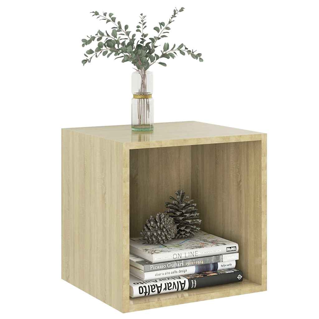 Mobili a Muro 4pz Rovere Sonoma 37x37x37 cm Legno Multistrato