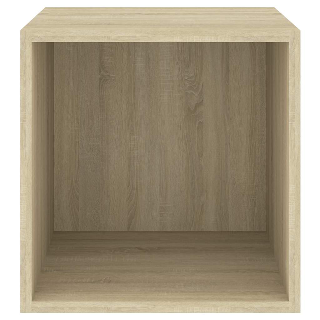 Mobili a Muro 4pz Rovere Sonoma 37x37x37 cm Legno Multistrato