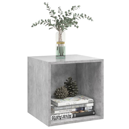 Mobili a Muro 2pz Grigio Cemento 37x37x37 cm Legno Multistrato