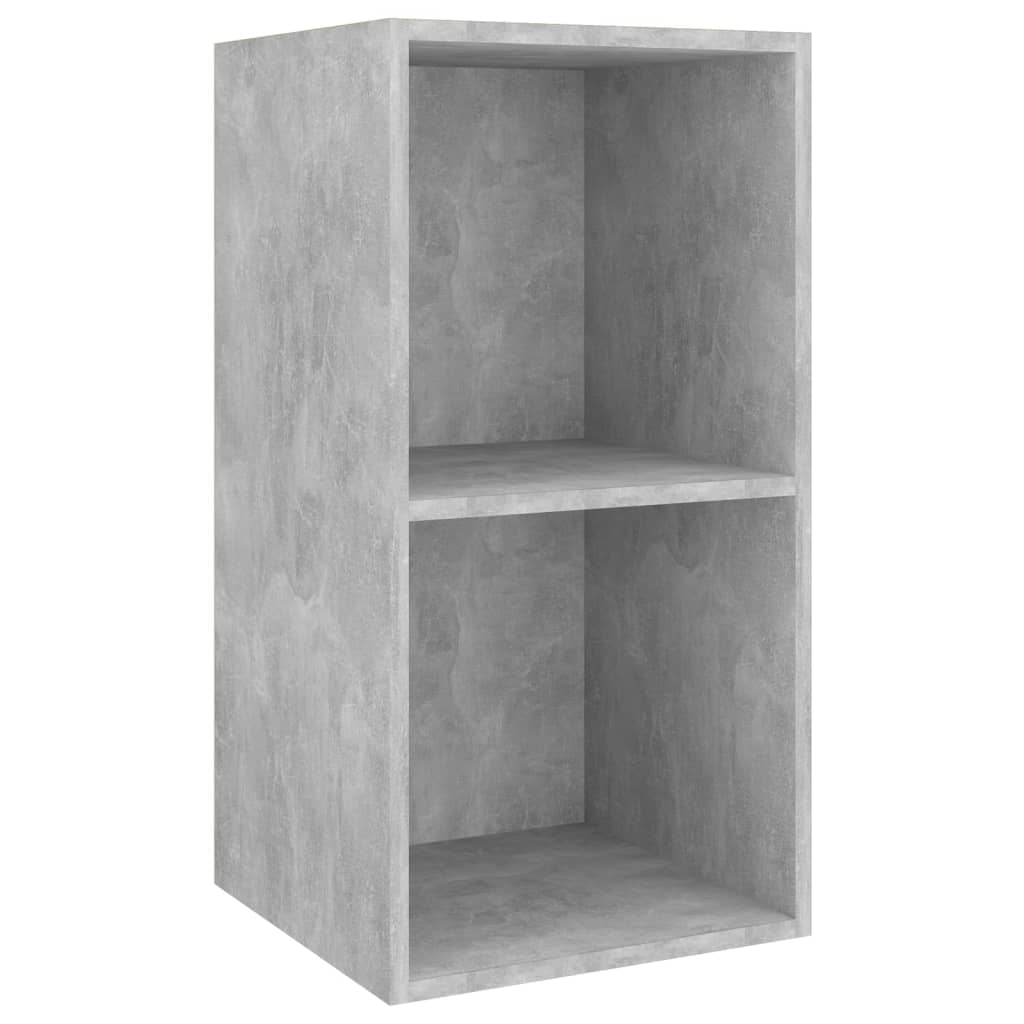Mobile TV da Parete Grigio Cemento 37x37x72cm Legno Multistrato - homemem39