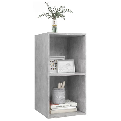 Mobile TV da Parete Grigio Cemento 37x37x72cm Legno Multistrato - homemem39